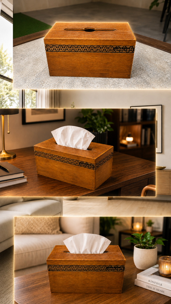Unicraft EmberLine Tissue Box Holder