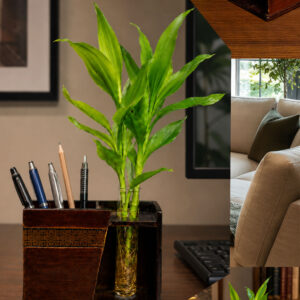 Unicraft CopperLeaf Pen Planter Holder